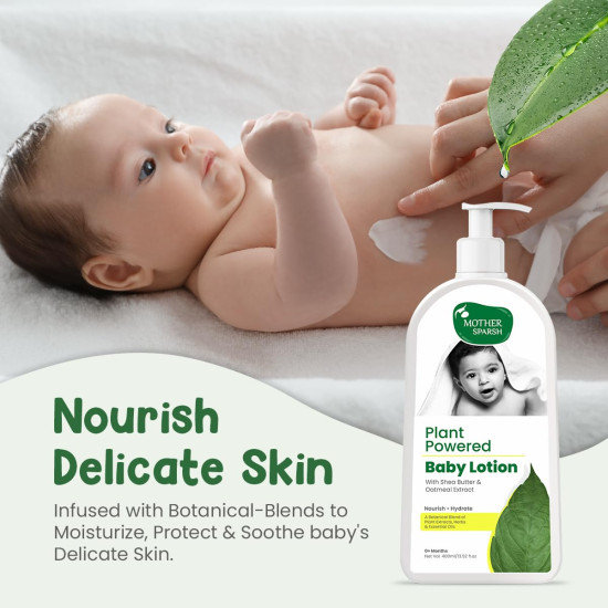 Mother Sparsh Plant Powered Natural Baby Lotion - Deep Hydration for Babies