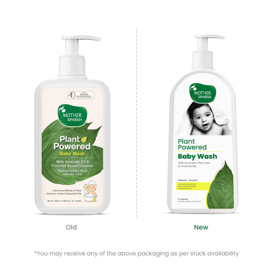 Mother Sparsh Plant Powered Baby Wash - Natural Care with Avocado & Chamomile