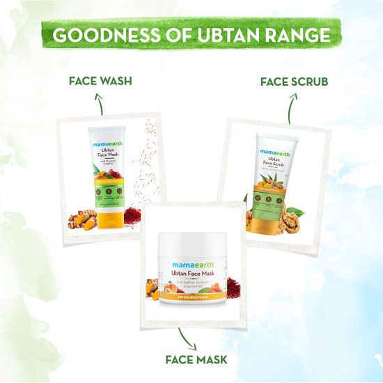 Mamaearth Ubtan Day Cream with SPF 30 - Turmeric & Saffron for Skin Brightening