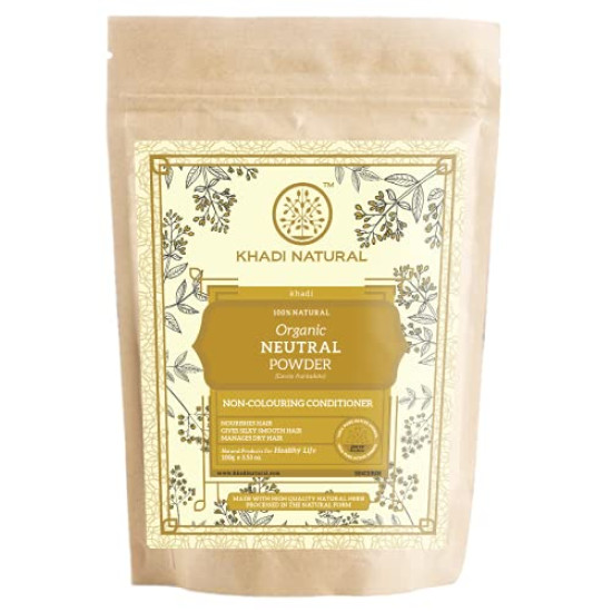 KHADI NATURAL Neutral Organic Powder - 100% Natural Hair Conditioner