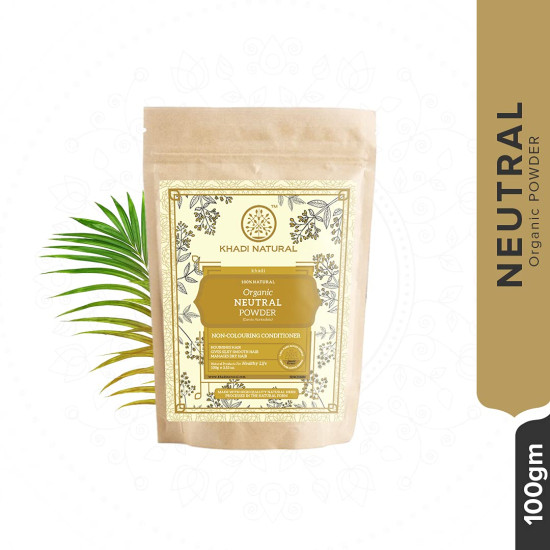 KHADI NATURAL Neutral Organic Powder - 100% Natural Hair Conditioner