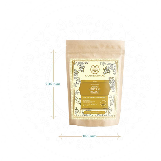 KHADI NATURAL Neutral Organic Powder - 100% Natural Hair Conditioner
