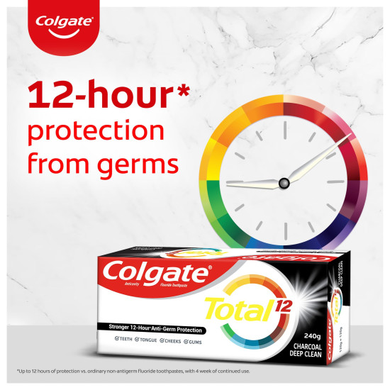 Colgate Total Whole Mouth Health Toothpaste - Charcoal Deep Clean Saver Pack