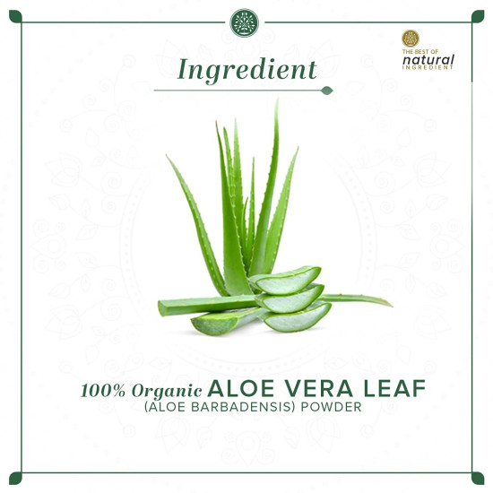 Khadi Natural Organic Aloe Vera Leaf Powder - Hydrates & Conditions