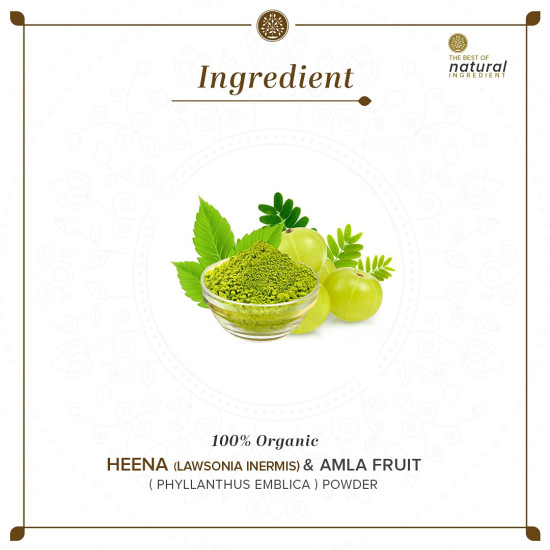 KHADI NATURAL Henna & Amla Fruit Organic Powder - Protein-Rich Hair Conditioner