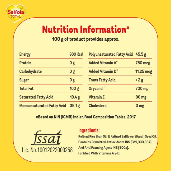 Saffola Total Refined Oil - Heart Health Blend Saffola Total Refined Oil - Heart Health Blend