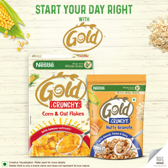 Nestle GOLD Crunchy Nutty Granola - Nutritious Breakfast Cereal