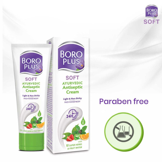 BoroPlus Soft Antiseptic Cream - Light & Non-sticky Ayurvedic Moisturiser