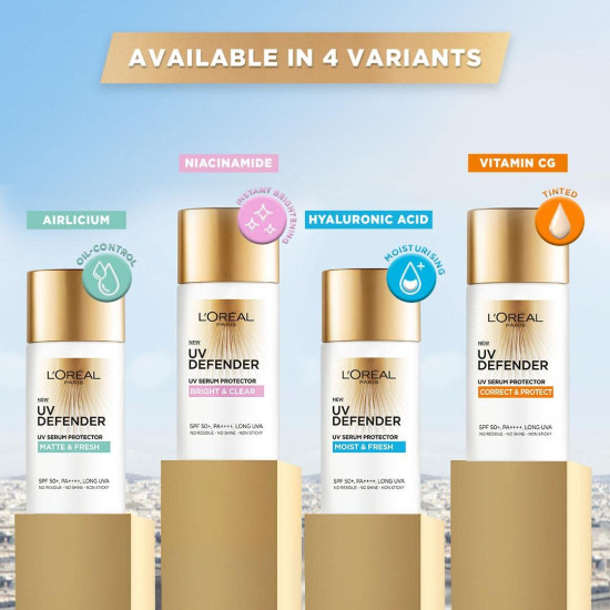 L'Oréal Paris Sunscreen - Non-Greasy Brightening Protection with SPF 50