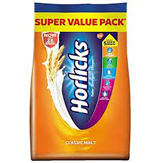 Horlicks Health & Nutrition Drink Pouch, 900 gm - Boost Child Growth