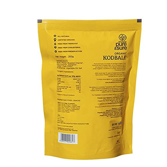 Pure & Sure Organic Kodubale - Healthy & Delicious South Indian Snack