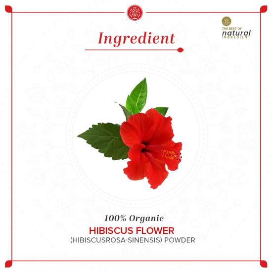KHADI NATURAL Hibiscus Flower Organic Powder - Nourish Hair & Skin