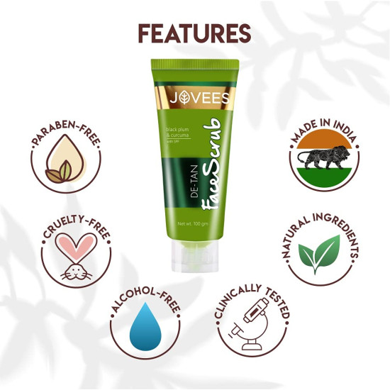 Jovees Herbal De-Tan Face Care Combo - Complete Tan Removal Solution