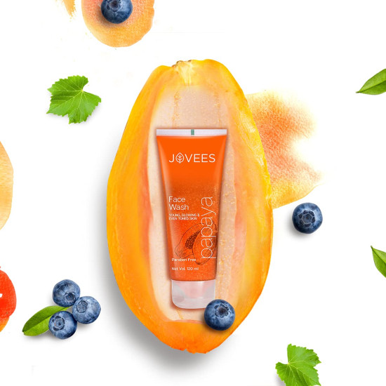 Jovees Herbal Papaya Facewash & Cream Combo - Full Day Skincare