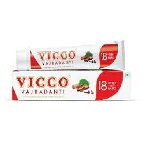 Vicco Vajradanti Ayurvedic Paste - 18 Essential Herbs for Strong Teeth