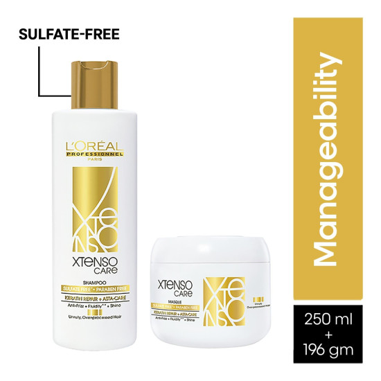L'OREAL PROFESSIONNEL PARIS Xtenso Care Sulfate-Free Shampoo & Masque Combo - For All Hair Types