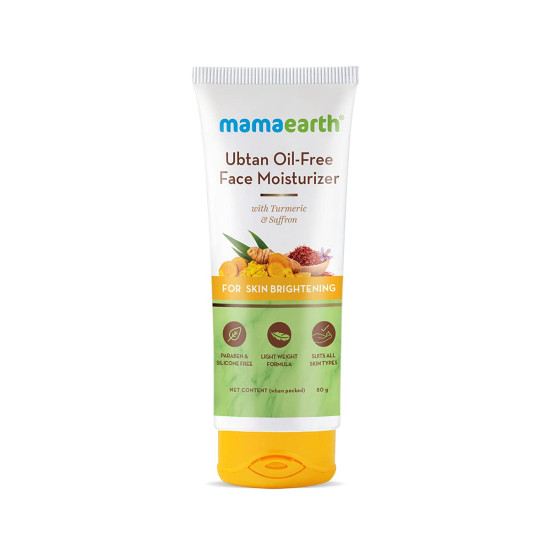 Mamaearth Ubtan Oil-Free Face Moisturizer - Skin Brightening with Turmeric & Saffron