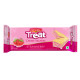 Britannia Treat Crème Wafers - Strawberry Flavoured Wafer Biscuit | 55 gm - Delightful Strawberry Flavor