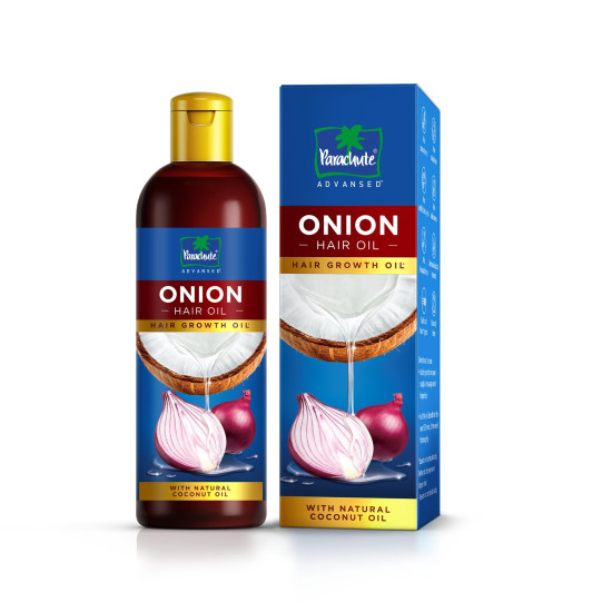 Parachute Advansed Onion Hair Oil - Natural Hair Growth & Hair Fall Control