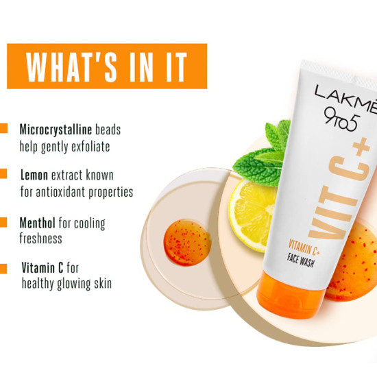 LAKMÉ 9To5 Vitamin C Facewash - Refresh & Glow