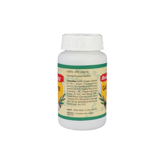 Baidyanath Gaisantak Bati, Reduces and neutralizes acid levels | Provide quick relief from common digestive problems like gas, hyperacidity, flatulence and bloating | (100 g)