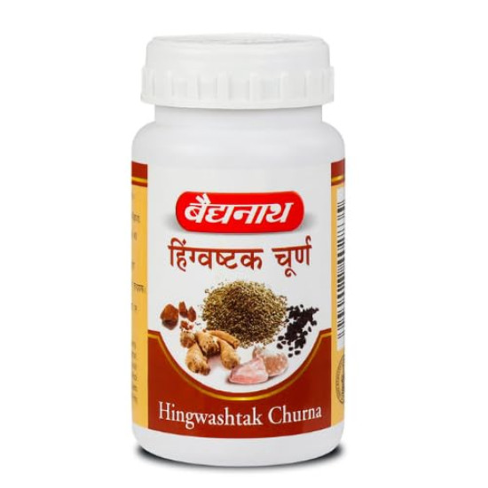 Baidyanath Hingwashtak Churna, an effective gastric stimulant and digestive remedy | Helps in loss of appetite, indigestion, flatulence, Stomach-ache and loss of taste | (120 g)