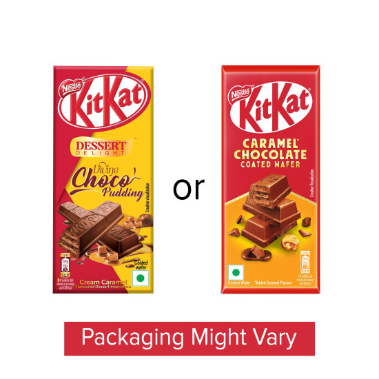 Nestlé KIT KAT Caramel Chocolate Coated Wafer - Crispy Delight