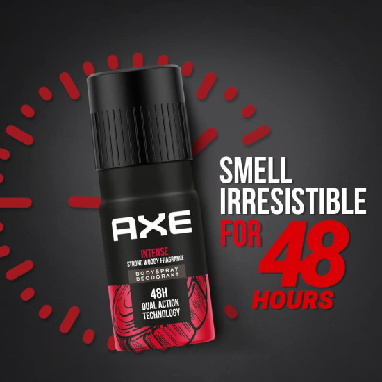 Axe Intense Long Lasting Deodorant Bodyspray For Men 150 ml - Strong Woody Fragrance