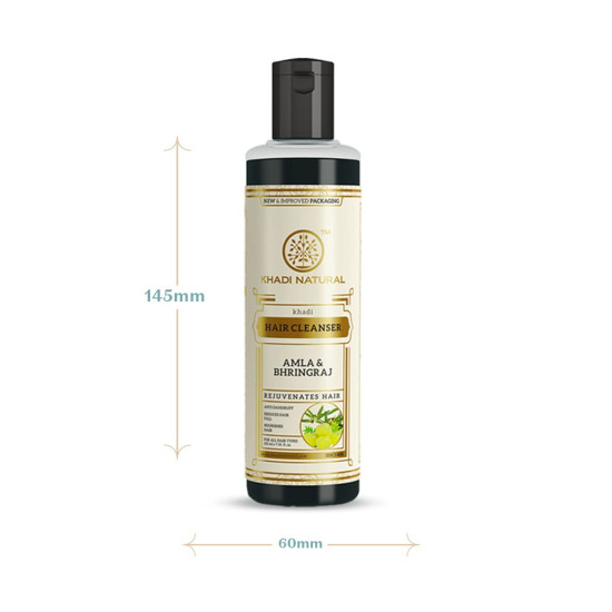 Khadi Natural Amla & Bhringraj Hair Shampoo - Ayurvedic Anti-Dandruff Solution