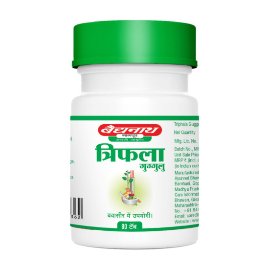 Baidyanath Asli Ayurved Triphala Guggulu 80 Tablets - Pack Of 2