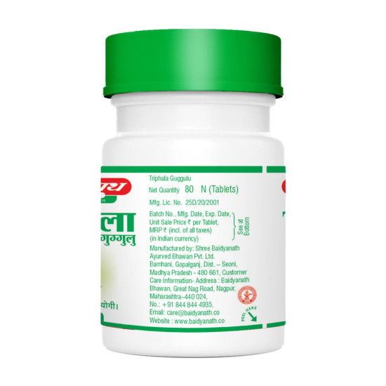 Baidyanath Asli Ayurved Triphala Guggulu 80 Tablets - Pack Of 2