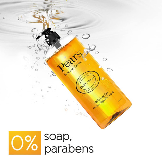 Pears Pure and Gentle Body Wash - 98% Pure Glycerin for Glowing Skin