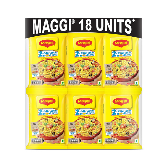 MAGGI 2-Minute Instant Noodles - Masala Flavor with Iron