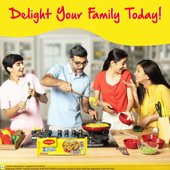 MAGGI 2-Minute Instant Noodles - Masala Flavor with Iron