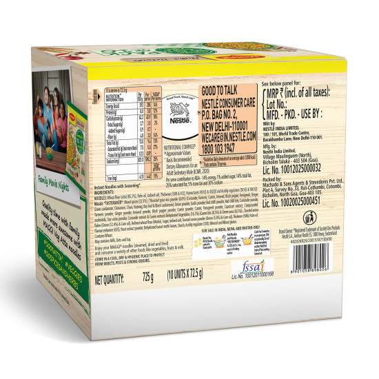 MAGGI Nutrilicious Masala Veg Atta Noodles - 20 Spices & Herbs
