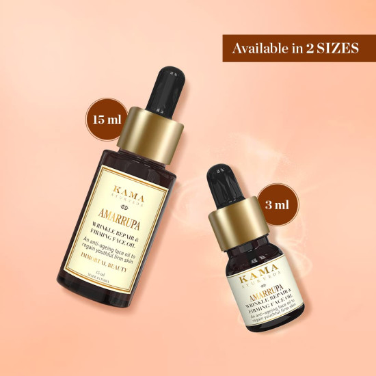 Kama Ayurveda Amarrupa Wrinkle Repair & Firming Face Oil 15ml - Natural Skincare Solution