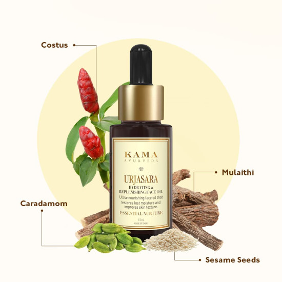 KAMA AYURVEDA Urjasara Hydrating & Replenishing Face Oil - Natural Glow