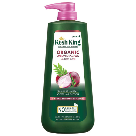 Kesh King Organic Onion Shampoo - Reduces Hair Fall & Boosts Growth Kesh King Organic Onion Shampoo - Reduces Hair Fall & Boosts Growth