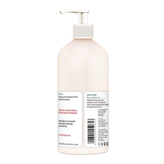 Biotique Winter Cherry Rejuvenating Body Lotion - Intense Hydration & Anti-Ageing