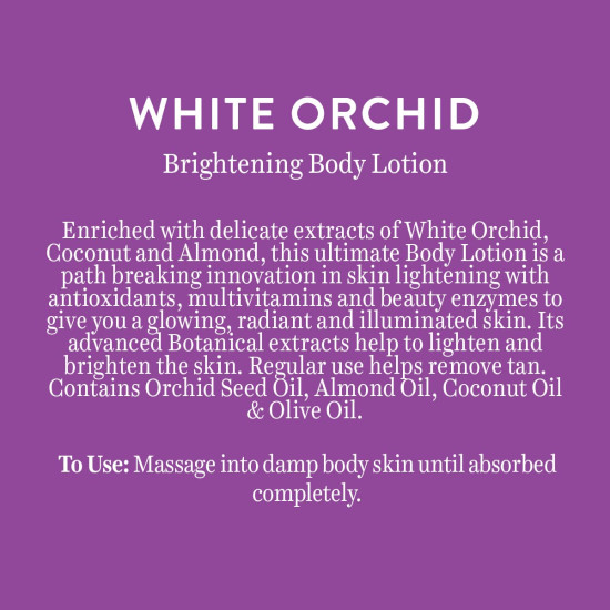 Biotique White Orchid Brightening Body Lotion - Extra Brightening & Radiance