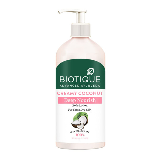 Biotique Creamy Coconut Deep Nourish Body Lotion - 100% Botanical Extracts Biotique Creamy Coconut Deep Nourish Body Lotion - 100% Botanical Extracts