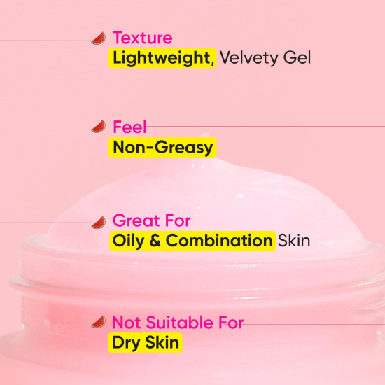 DOT & KEY Watermelon Superglow Matte Oil Free Moisturizer - Hydrating Gel for Oily Skin