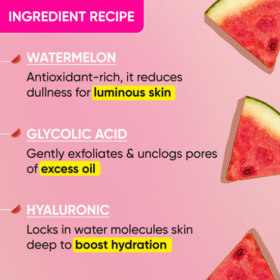 DOT & KEY Watermelon Superglow Matte Oil Free Moisturizer - Hydrating Gel for Oily Skin