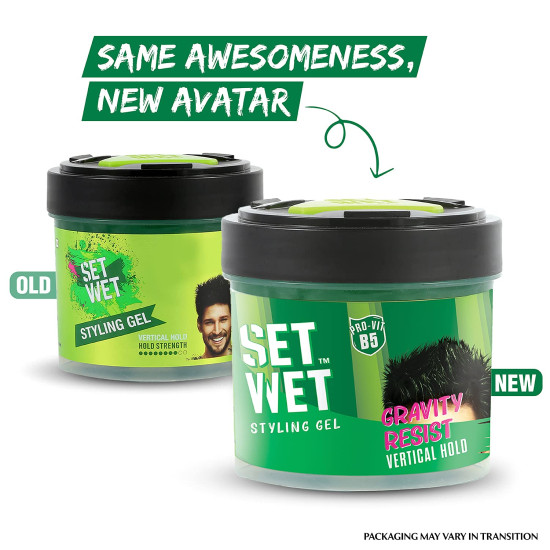 Set Wet Extreme Hold Styling Hair Spray & Gel for Men - Strong Hold & Sexy Style