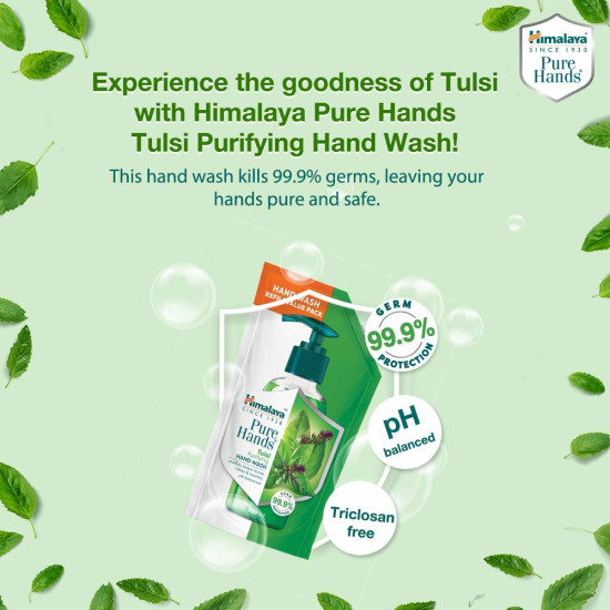 Himalaya Pure Hands Tulsi Hand Wash Refill - Antimicrobial Protection