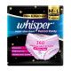 Whisper Super Absorbent Period Panty, 6 M-L Pants, 360 Degree Leakage Protection for Heavy Flow, Panty like Fit for Full back Coverage, Absorbs Heavy Gushes, Silky Soft, Comfortable Feel