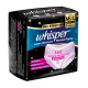 Whisper Super Absorbent Period Panty, 6 M-L Pants, 360 Degree Leakage Protection for Heavy Flow, Panty like Fit for Full back Coverage, Absorbs Heavy Gushes, Silky Soft, Comfortable Feel