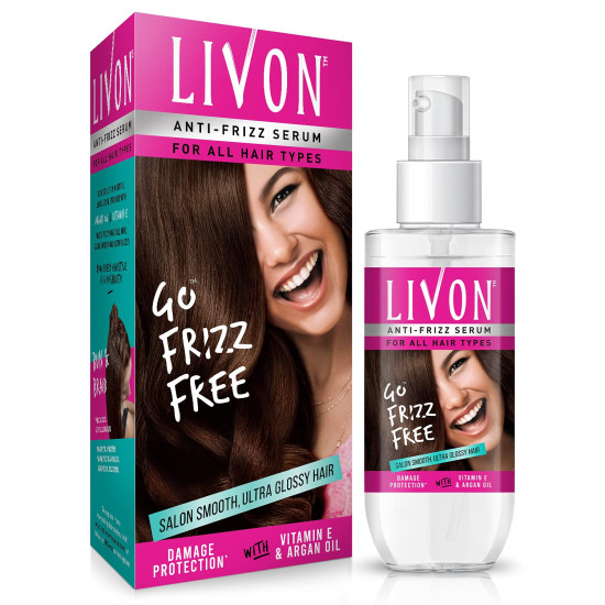 Livon Hair Serum for Women - Frizz-Free, Smooth & Glossy Finish