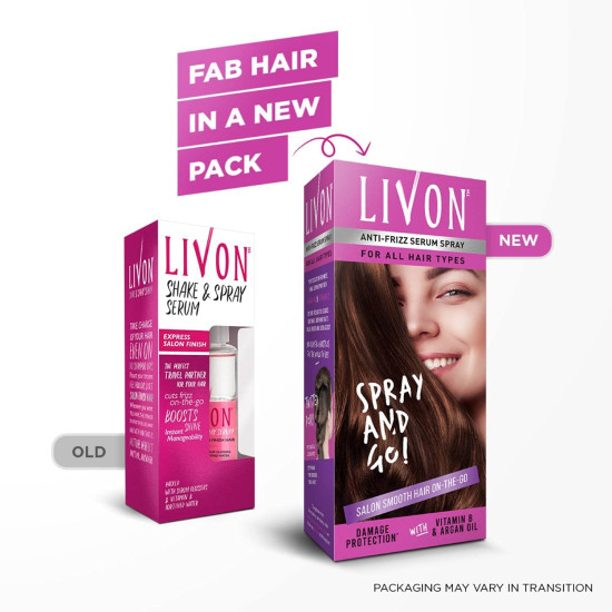 Livon Hair Serum for Women - Frizz-Free, Smooth & Glossy Finish