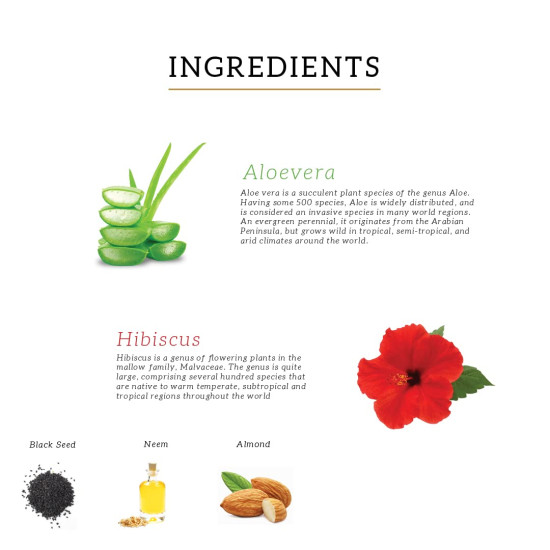 KHADI NATURAL Hibiscus & Aloe Vera Shampoo - Sulphate & Paraben Free